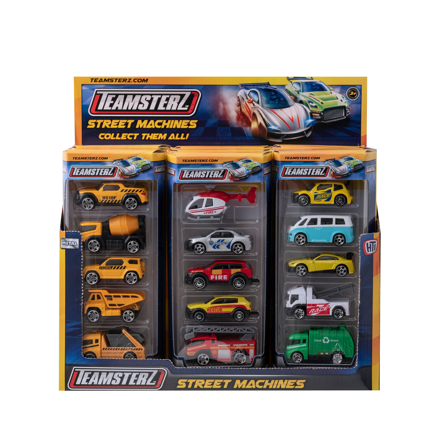 Single Teamsterz Street Machines Car Toy 5 Pack in Assorted styles Image