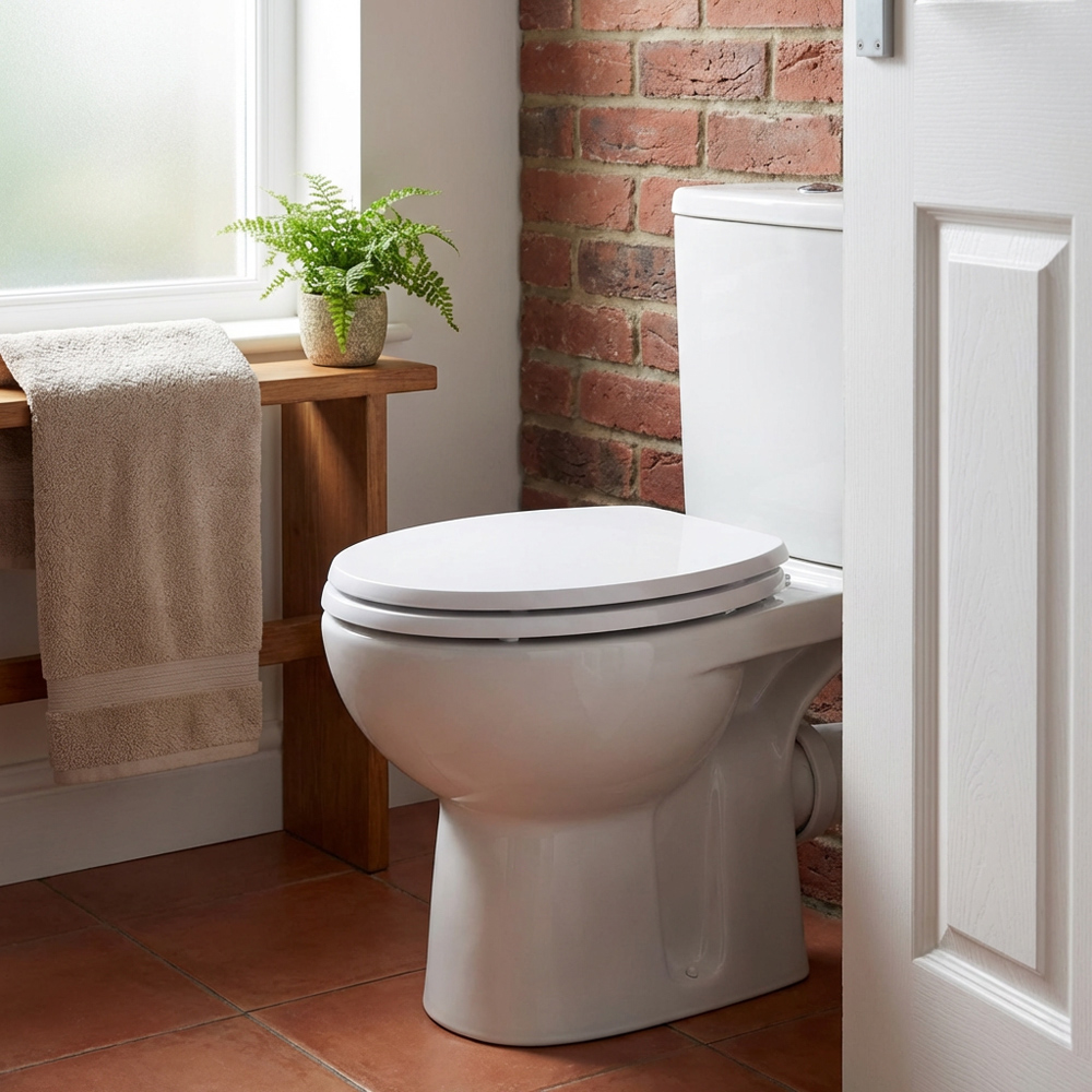 White Oxford Toilet Seat Image 2