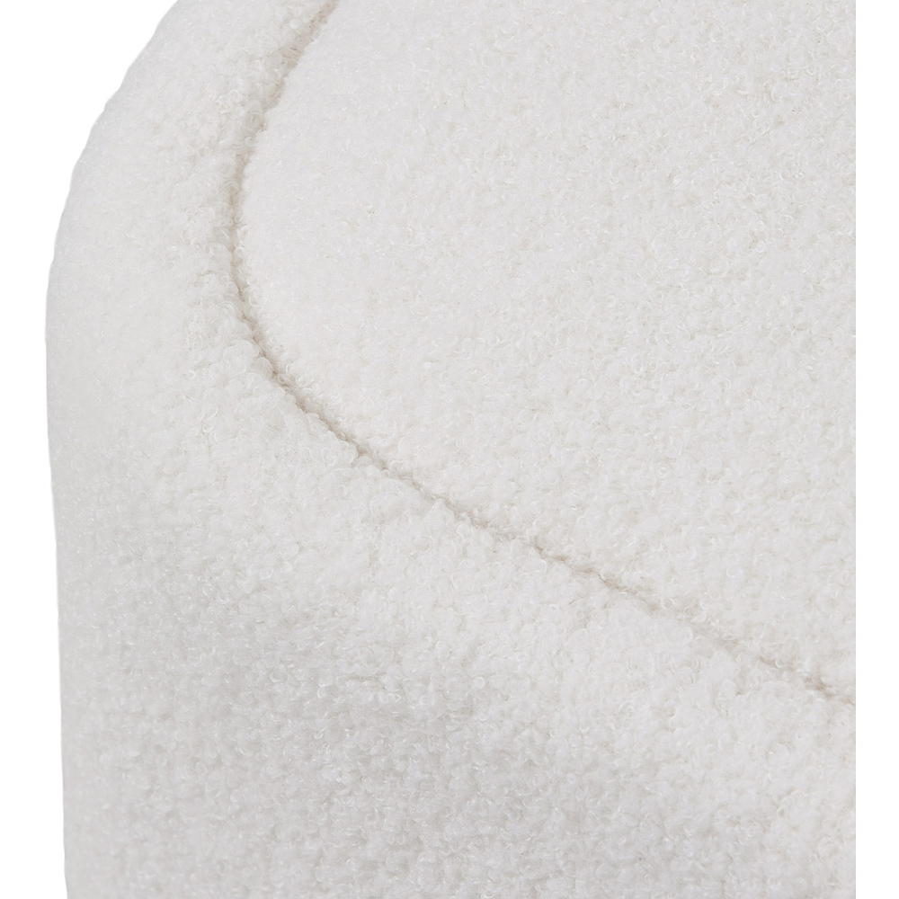 Living and Home White Teddy Fleece Cube Storage Ottoman with Reversible Lid Image 5