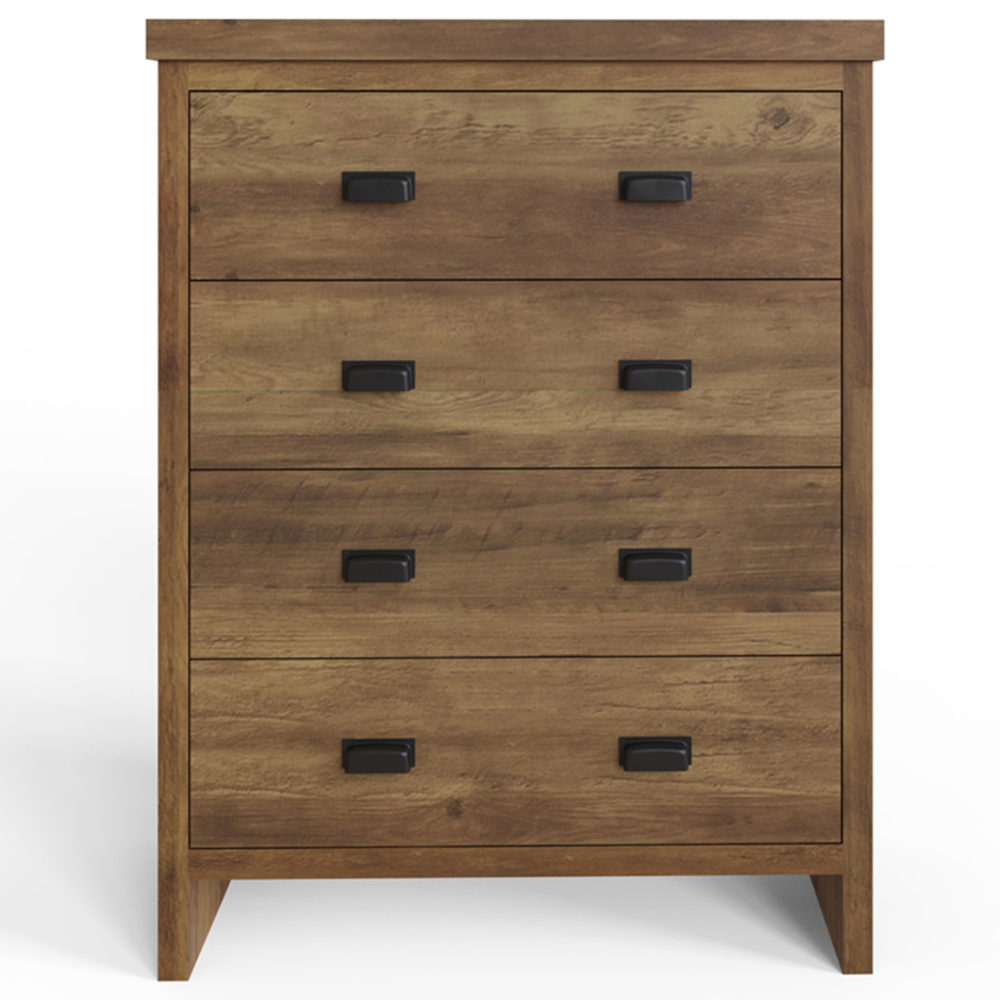 GFW Boston Knotty Oak 3 Piece Bedroom Furniture Set Image 3
