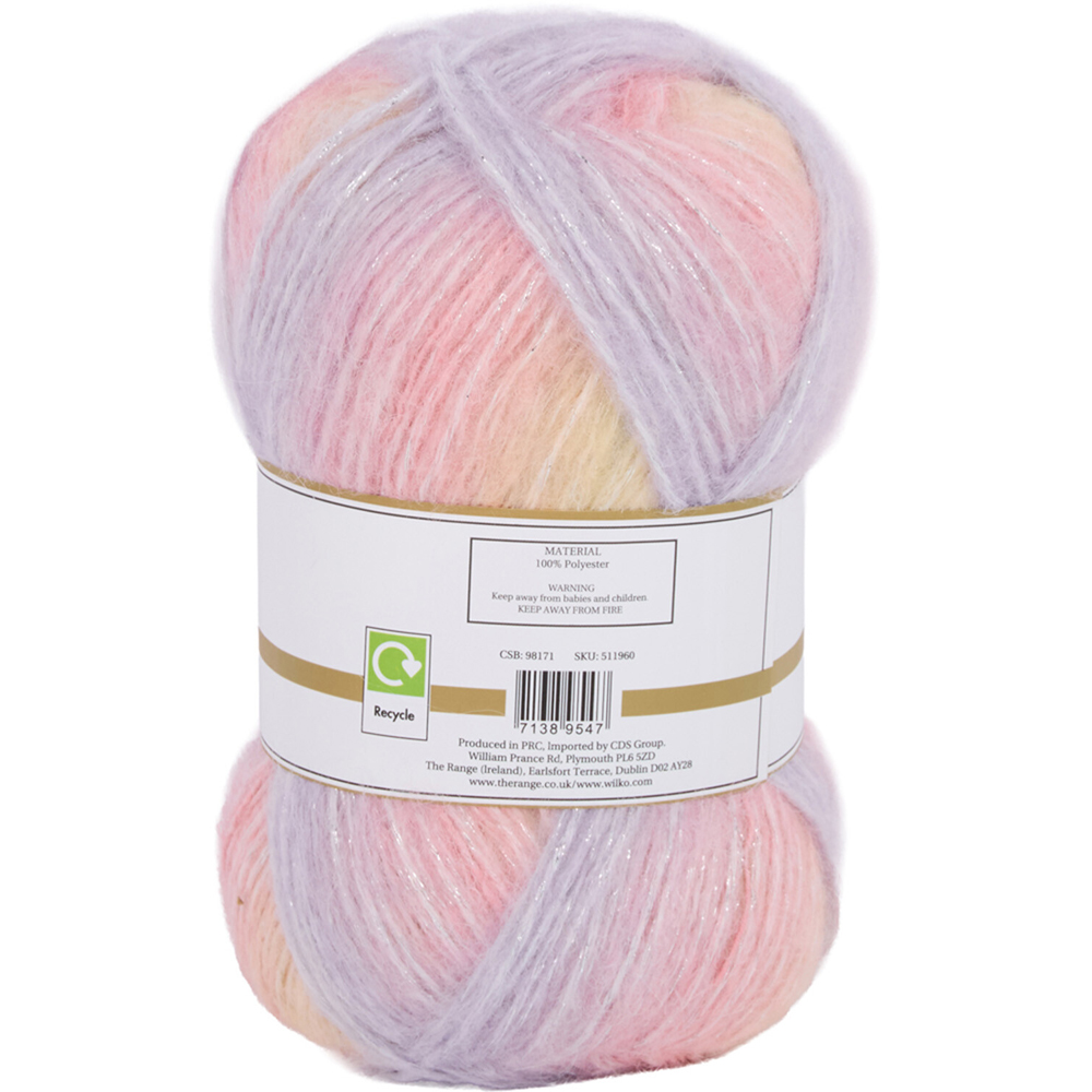 Multicolour Metallic Sheen Yarn Pastel Galaxy Image 3