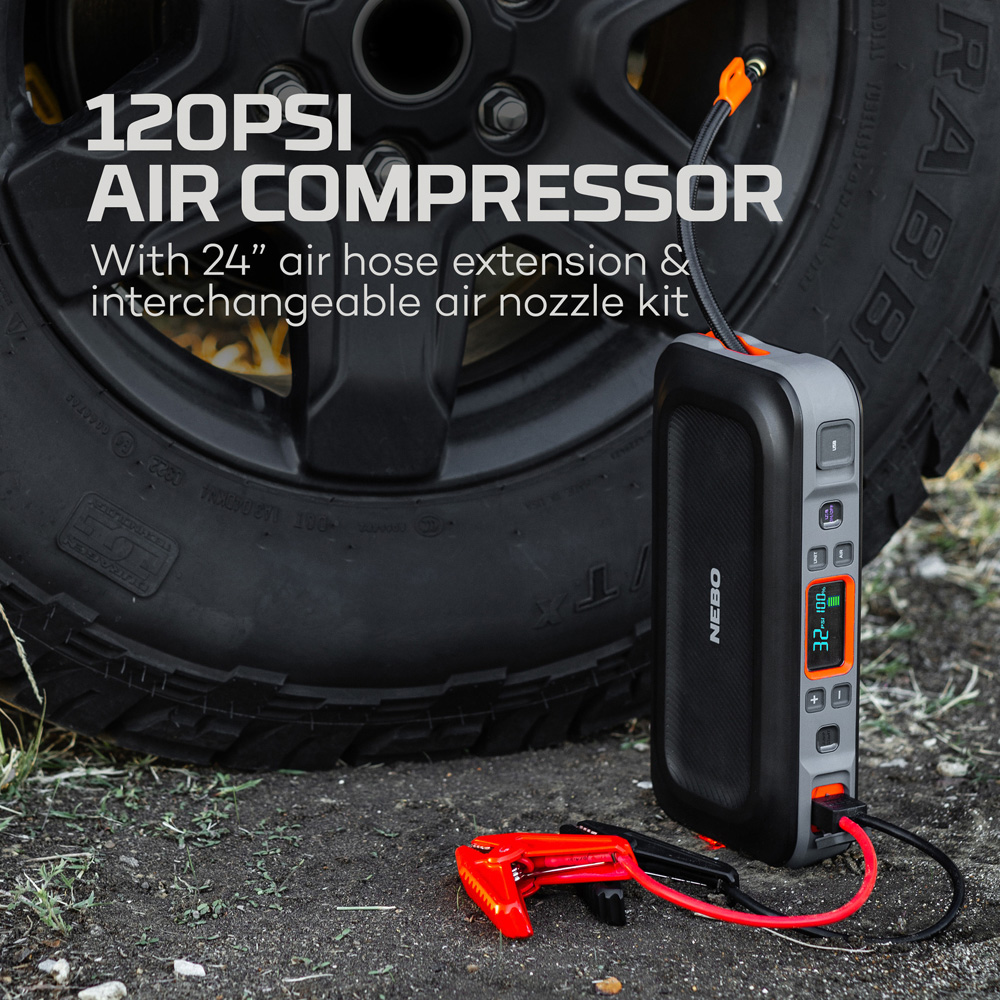 Nebo Assist Air 4-in-1 1500Amp Car Jump Starter Kit with 120 Digital Air Compressor Image 5