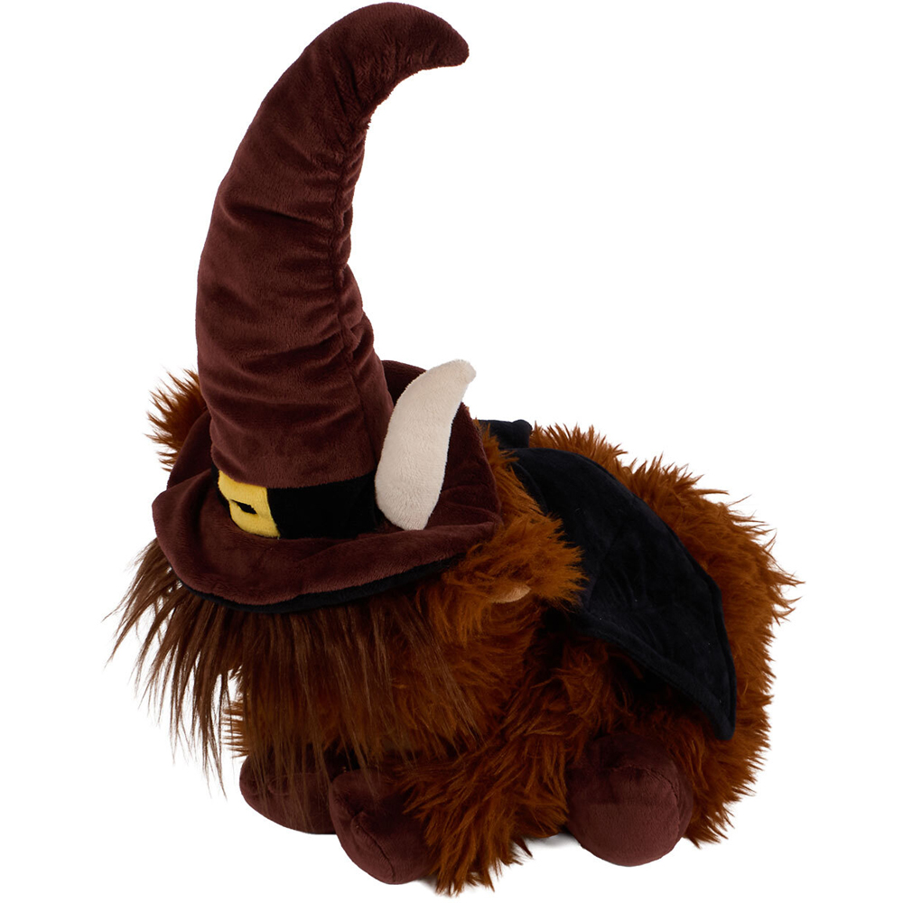 Highland Cow Witch Plush Toy Brown Image 3