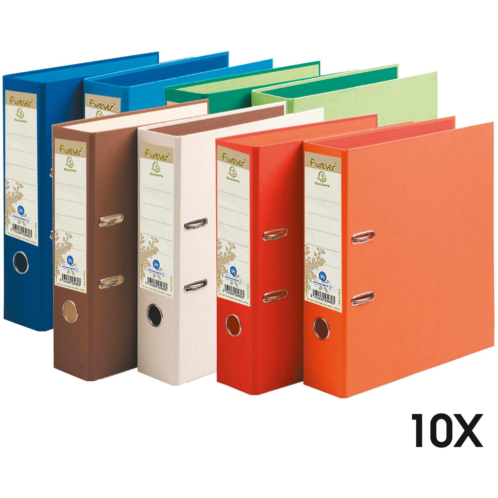 Exacompta PremTouch A4 Multicolour Recycled Lever Arch File 10 Pack Image 7