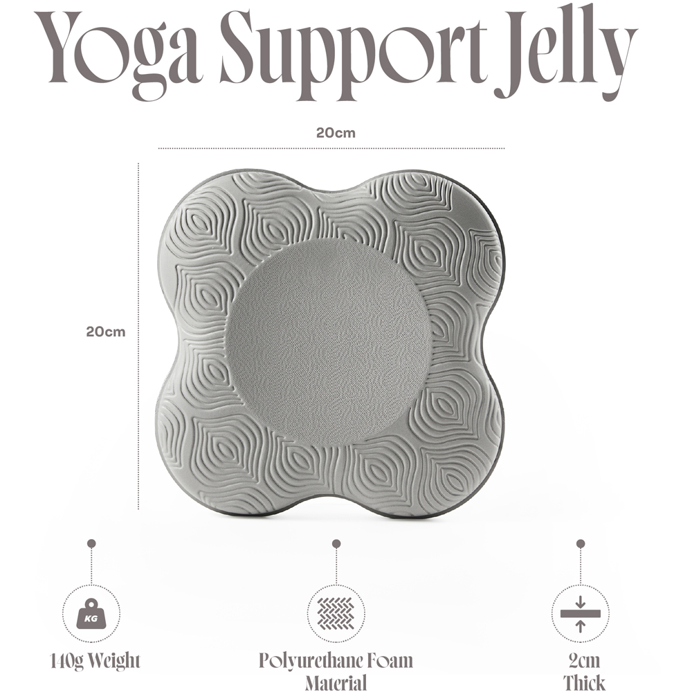 Myga Grey Silicone Yoga Jelly Pad 2 Pack Image 5