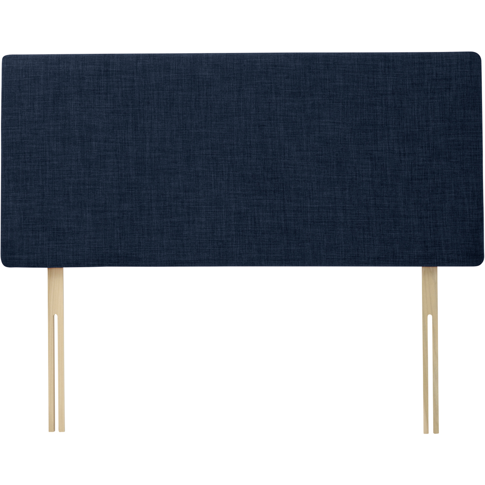 Bedmaster Valencia Single Midnight Linen Plain Headboard Image 2