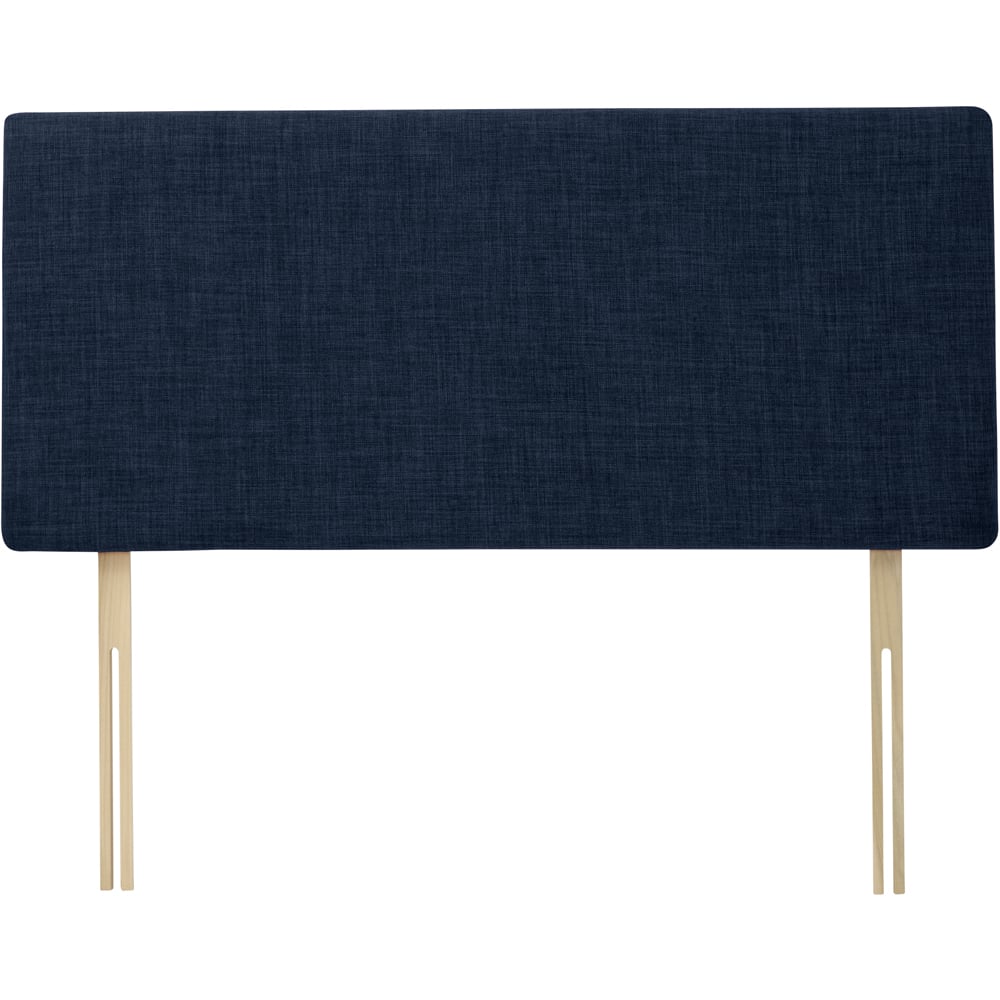 Bedmaster Valencia Super King Size Midnight Linen Plain Headboard Image 2