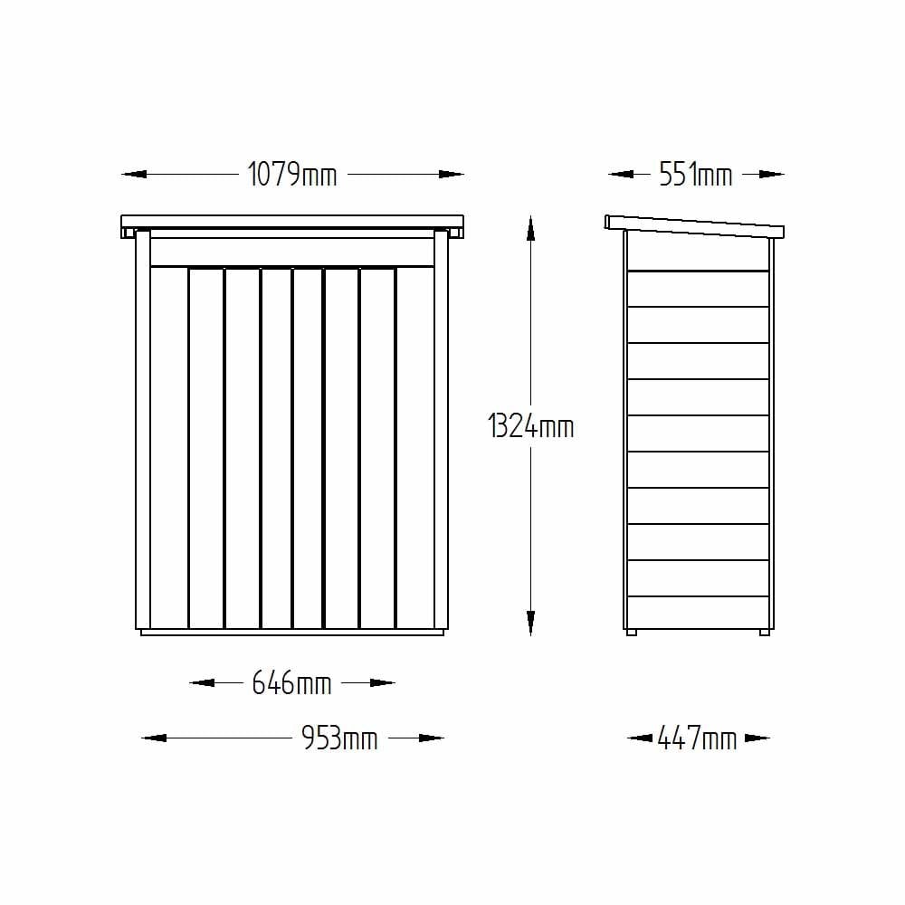 Forest Garden Pent Garden Store Image 3