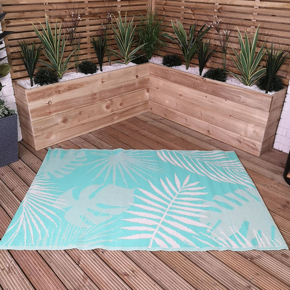 Samuel Alexander Mint Green Waterproof Outdoor Rug 120 x 180cm Image 6