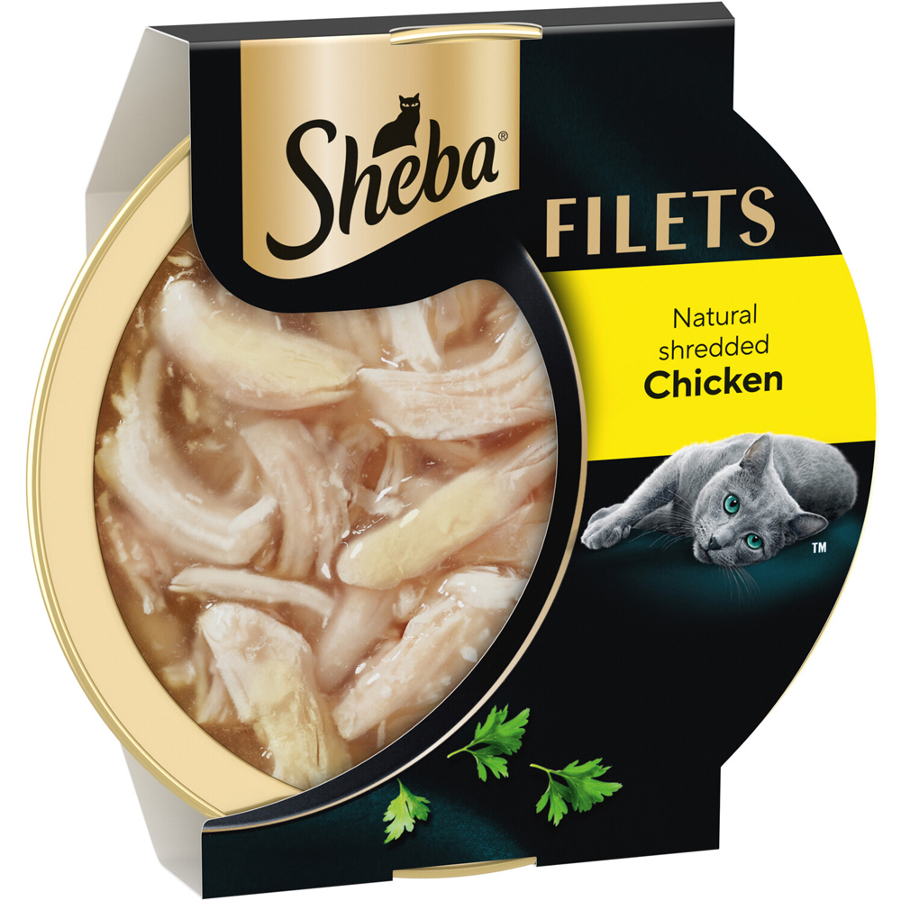 Sheba Fillets Cat Food Natural Shredded Chicken Image 2