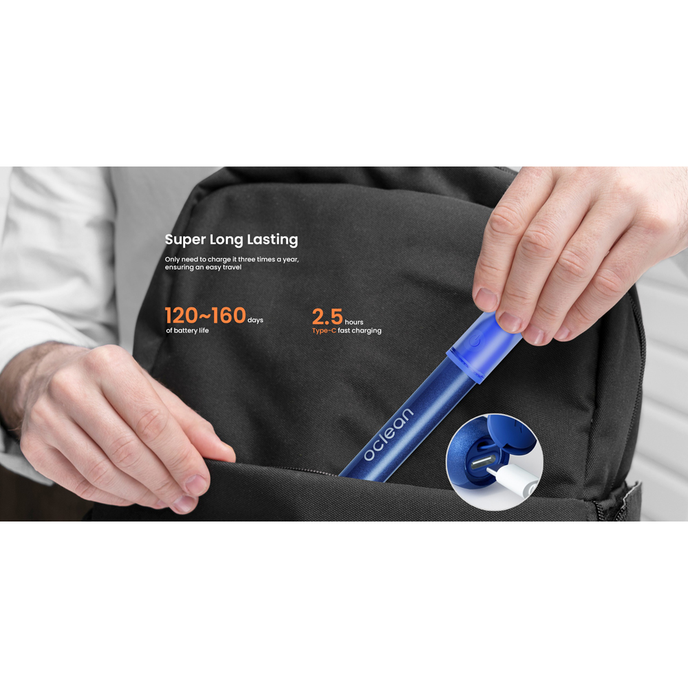 Oclean Ease Blue Rechargeable Electric Toothbrush Image 4