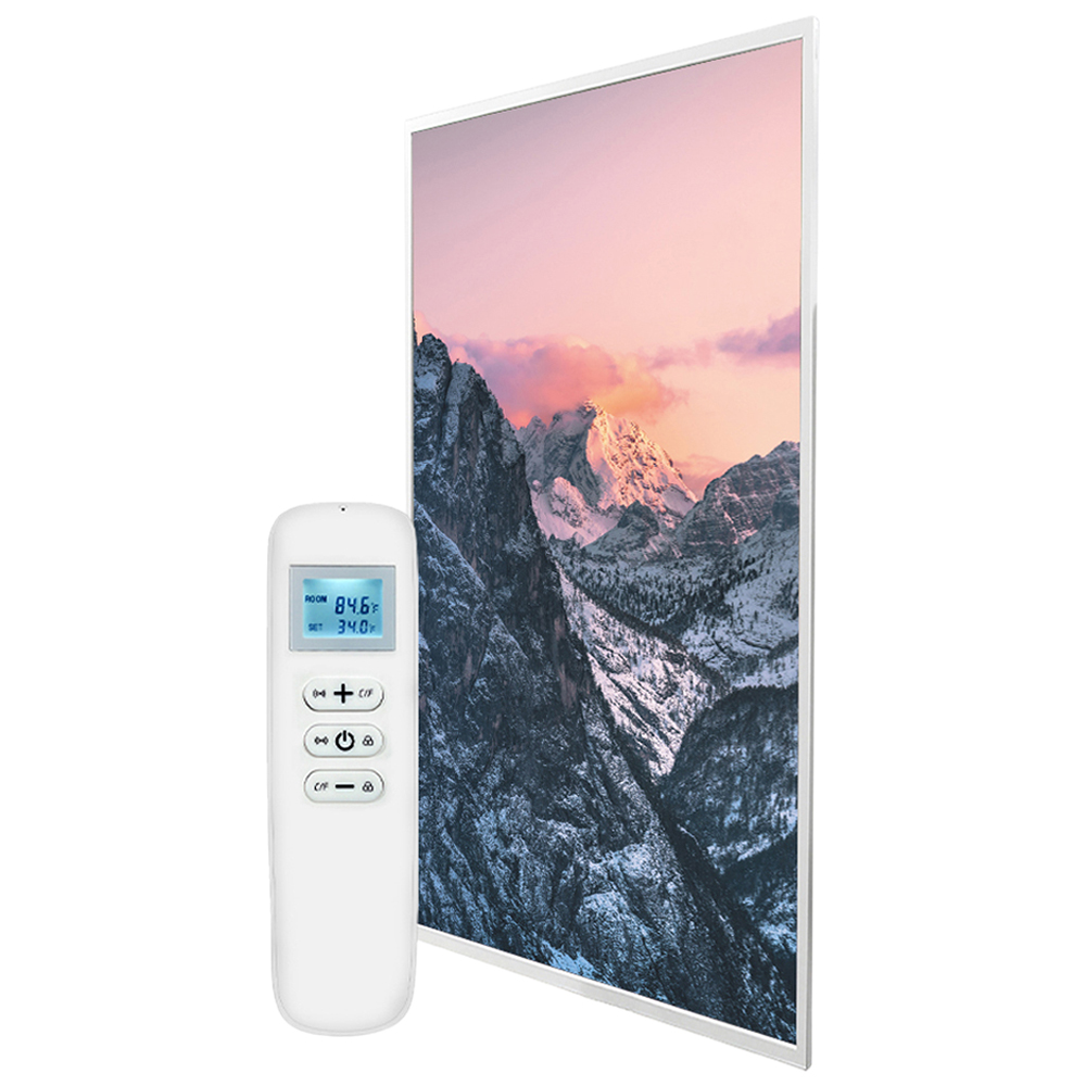 Mirrorstone Nexus Valley at Dusk Image Wi-Fi Infrared Heating Panel 700W 595 x 1195mm Image 1