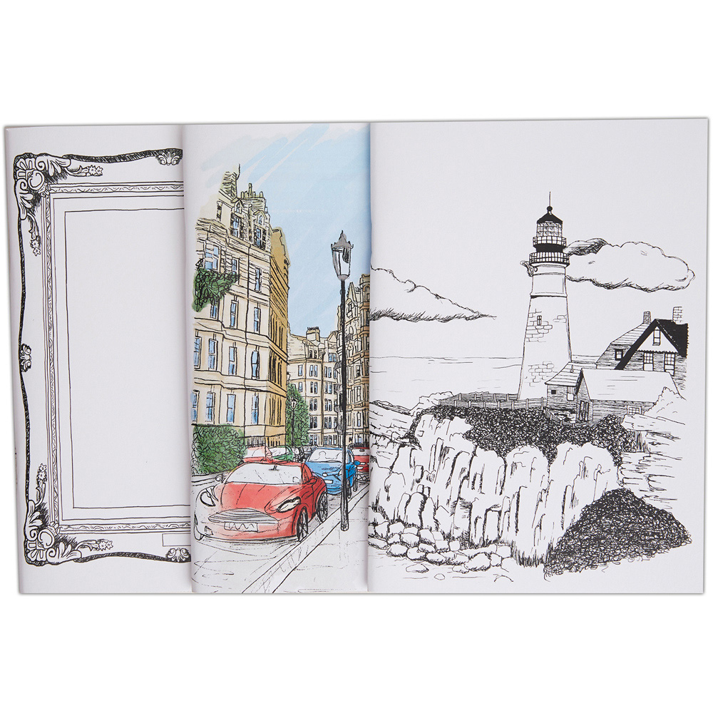 Docrafts Artiste A4 White Plein Air Sketchbook 3 Pack Image 6