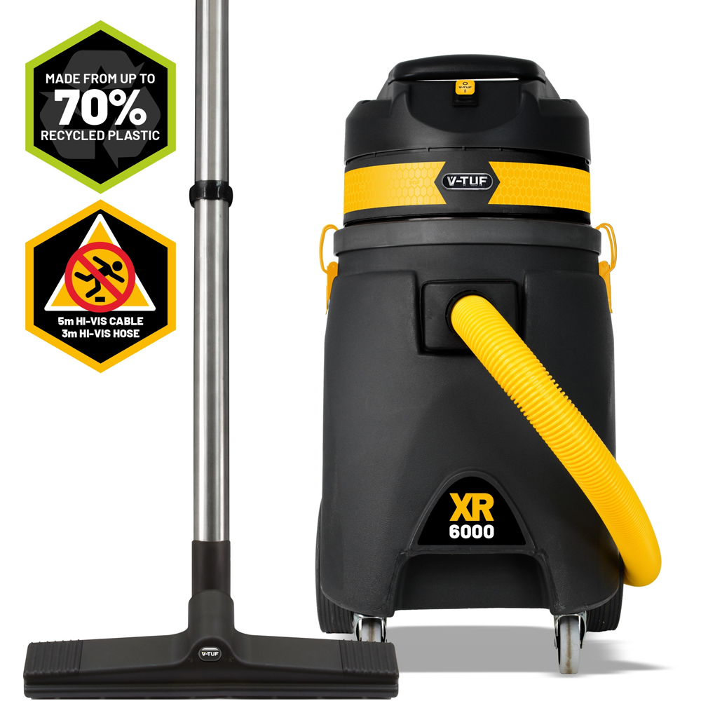 V-TUF XR6000-240 60L High Performance Wet and Dry Industrial Vacuum Cleaner 1700W Image 4