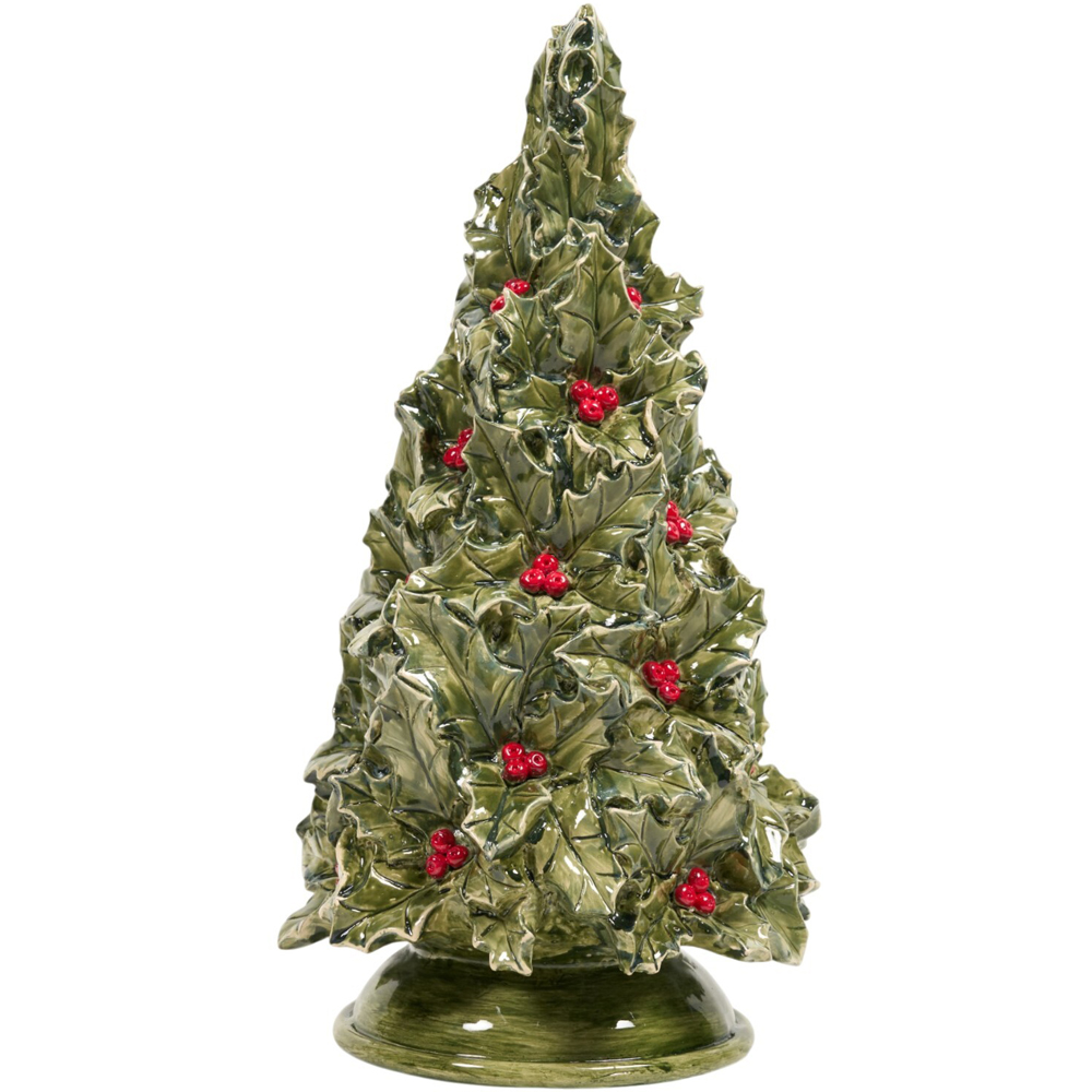 Christmas Holly and Berry Tree Decoration Green Image 2