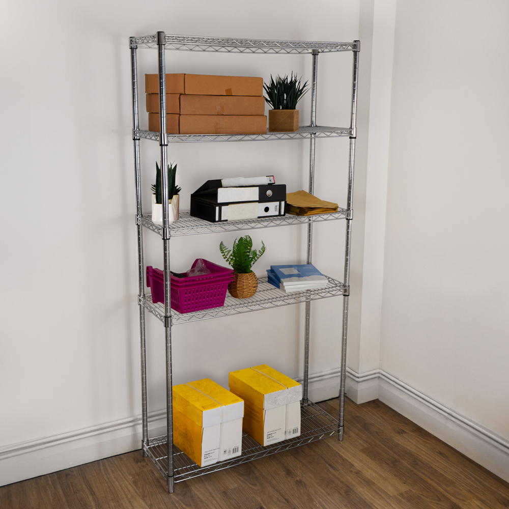 KuKoo Silver Wire Racking 45 x 90 x 180cm Image 5