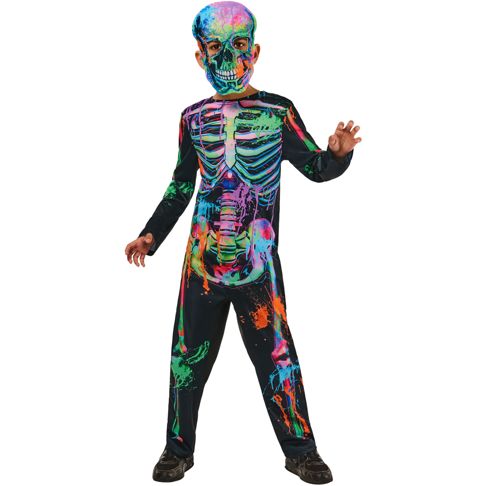 Rubies Masquerade Kids Bonesky Graffiti Skeleton Costume XS Image 1