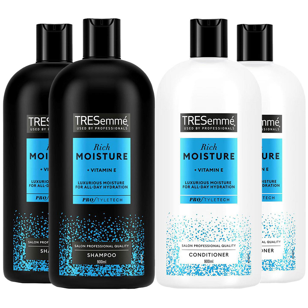Tresemme Luxurious Moisture Rich Shampoo and Conditioner 900ml 2 Pack Image 1