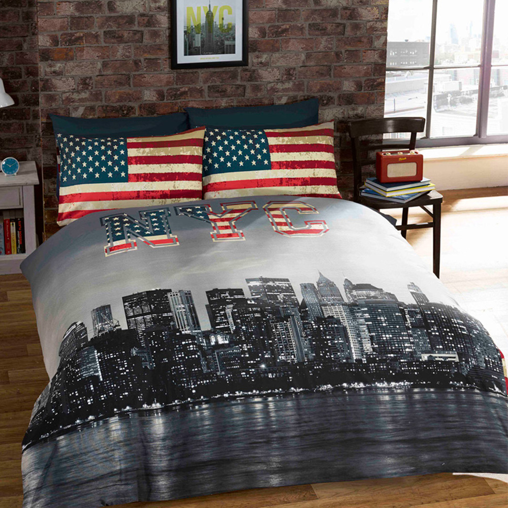 Rapport Home Double Multicolour NYC Duvet Set Image 1