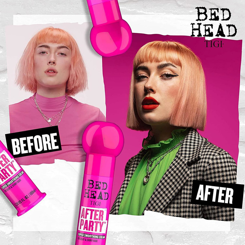 TIGI Bed Head After Party Shiny Frizz-Free Styling Smoothing Cream 100ml 6 Pack Image 6