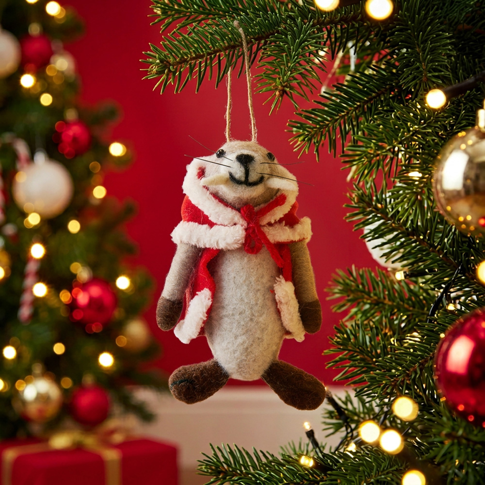 Christmas Walrus Hanging Decoration Image 2