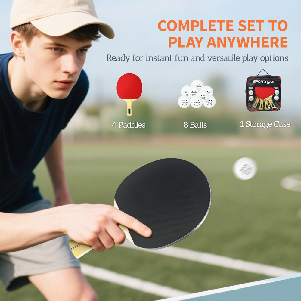 SPORTNOW Portable Table Tennis Set Image 3