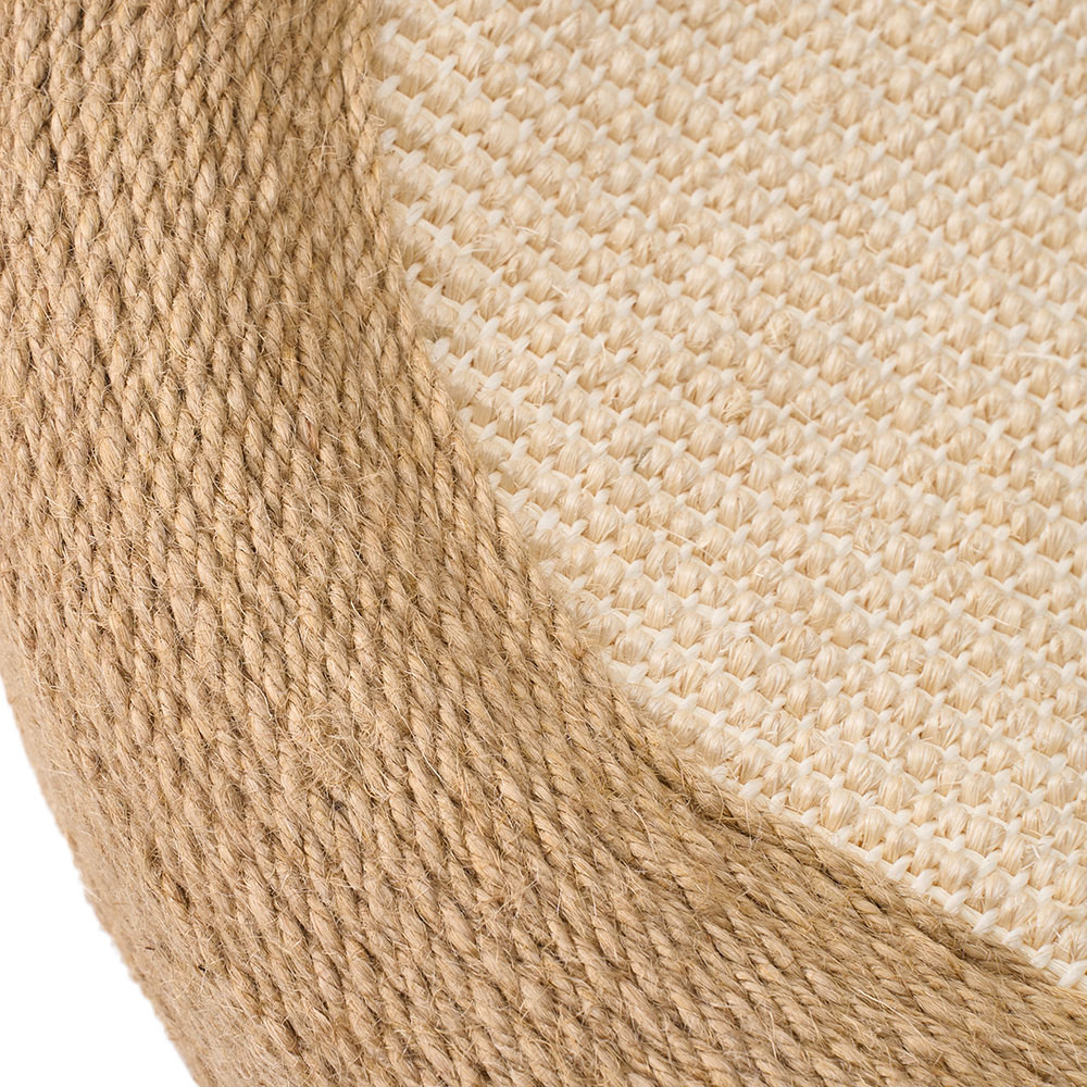 H&O Direct 61 x 40cm 2-in-1 Natural Oval Sisal Cat Scratcher Bed with Toy Ball Image 5