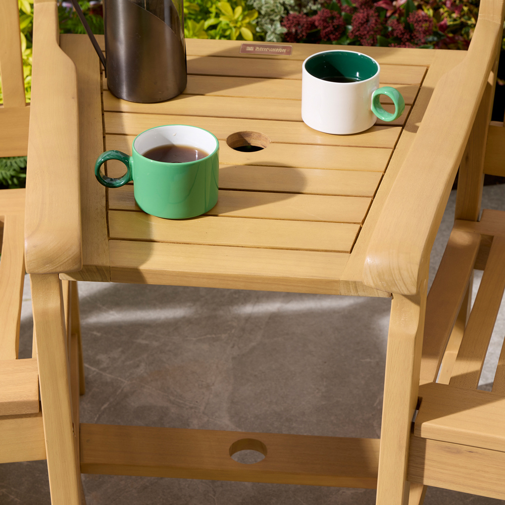 Rowlinson Farnham 2 Seater Eucalyptus Wood Companion Seat Image 3