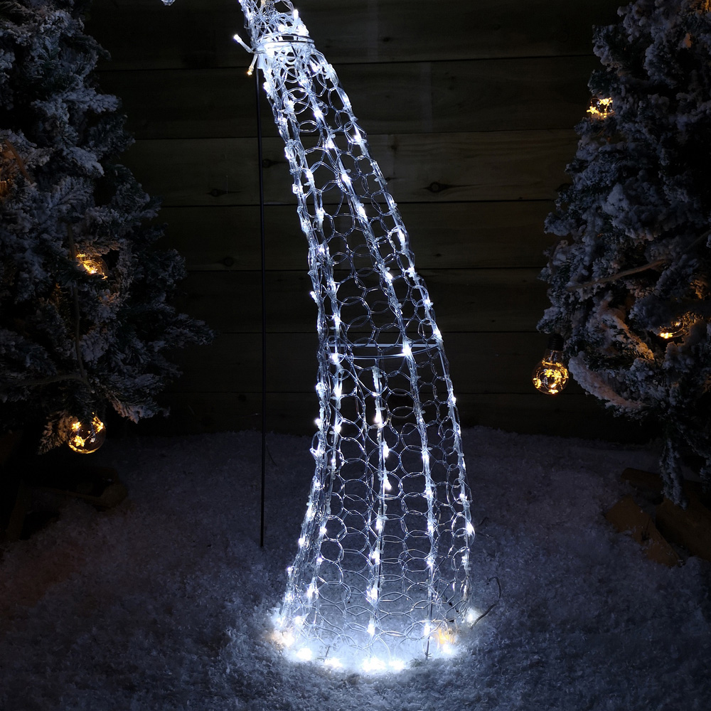 Samuel Alexander Warm and Cool White LED Soft Acrylic 2D Shooting Christmas Star 1.2m Image 5