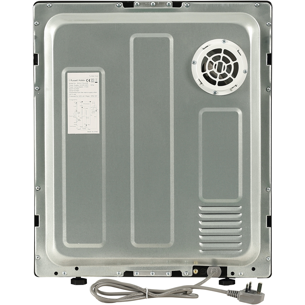 Russell Hobbs RH3VTD800B Black 2.5kg Vented Tumble Dryer Image 5