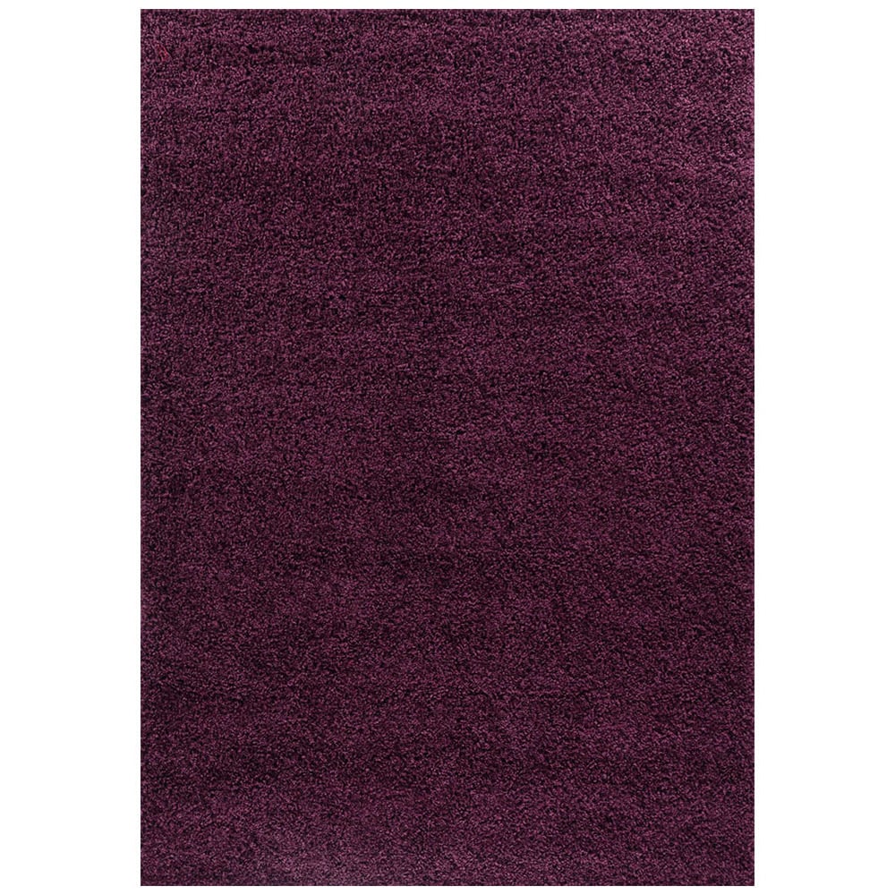 Desire Rugs Oxford Violet Plain Shaggy Rug 120 x 170cm Image 1
