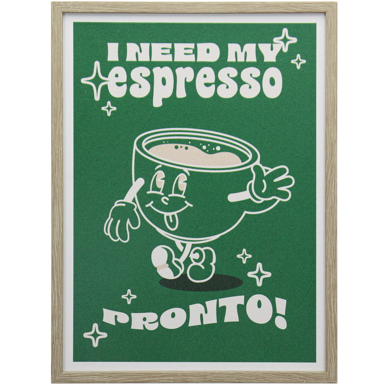 Espresso Graphic Framed Art Image 1