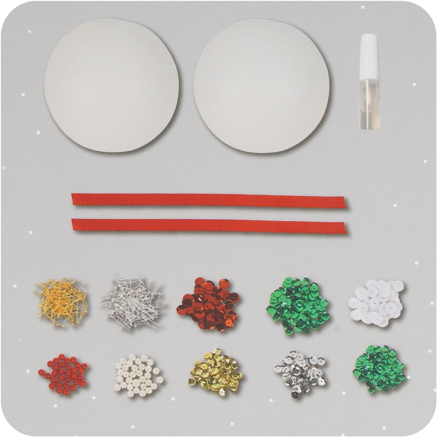 Sequin Your Own Baubles Kit White Image 4