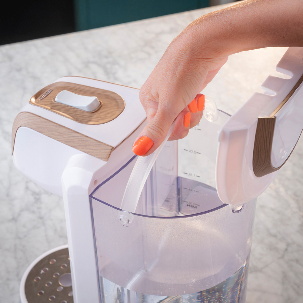 Cooks Professional K397 2.7L Nordic White Wood Digital Hot Water Dispenser Instant Kettle Image 6