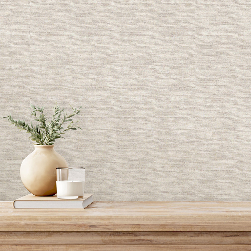 Rasch Sumatra Linen Beige Wallpaper Image 4