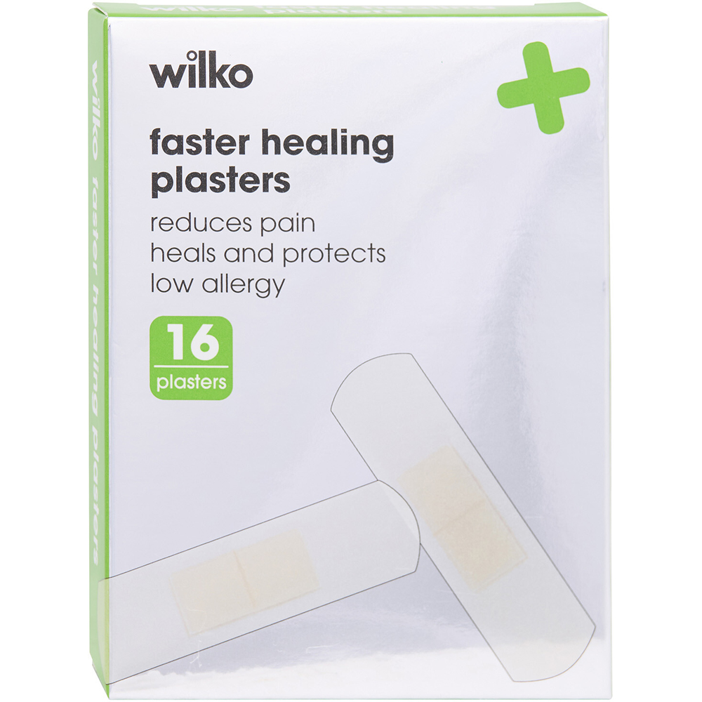 Pack of 16 Faster Healing Plasters Image 1