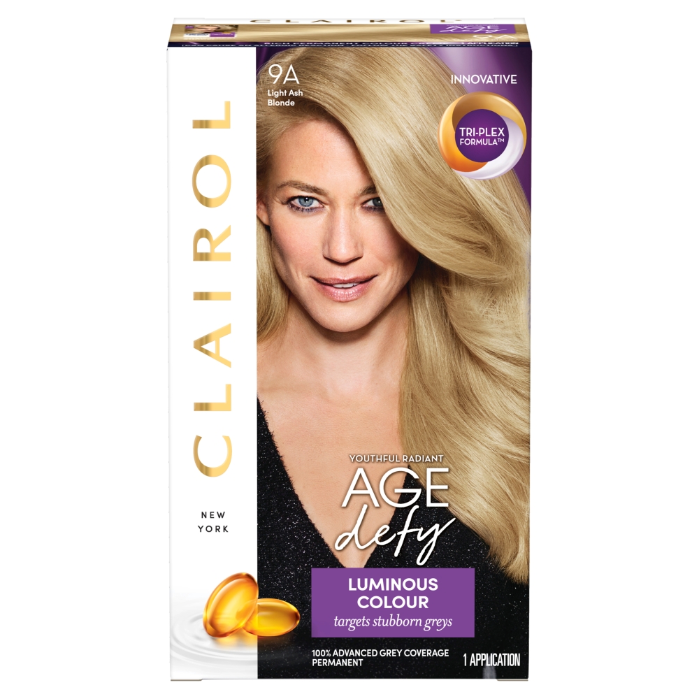 Clairol Nice'n Easy Age Defy Light Ash Blonde 9A Permanent Hair Dye Image 1