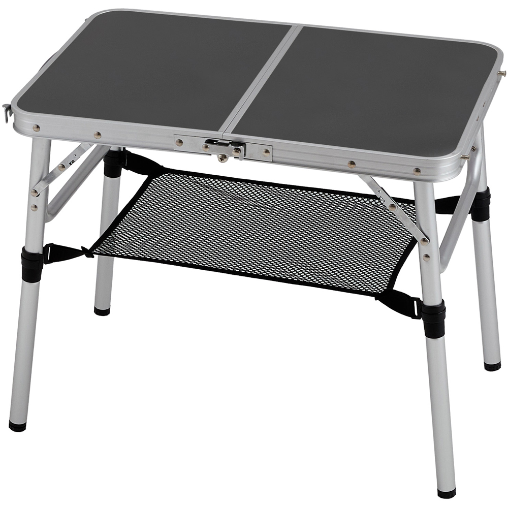 Living and Home 2ft Black Tri-Fold Aluminium Alloy Camping Table Image 3