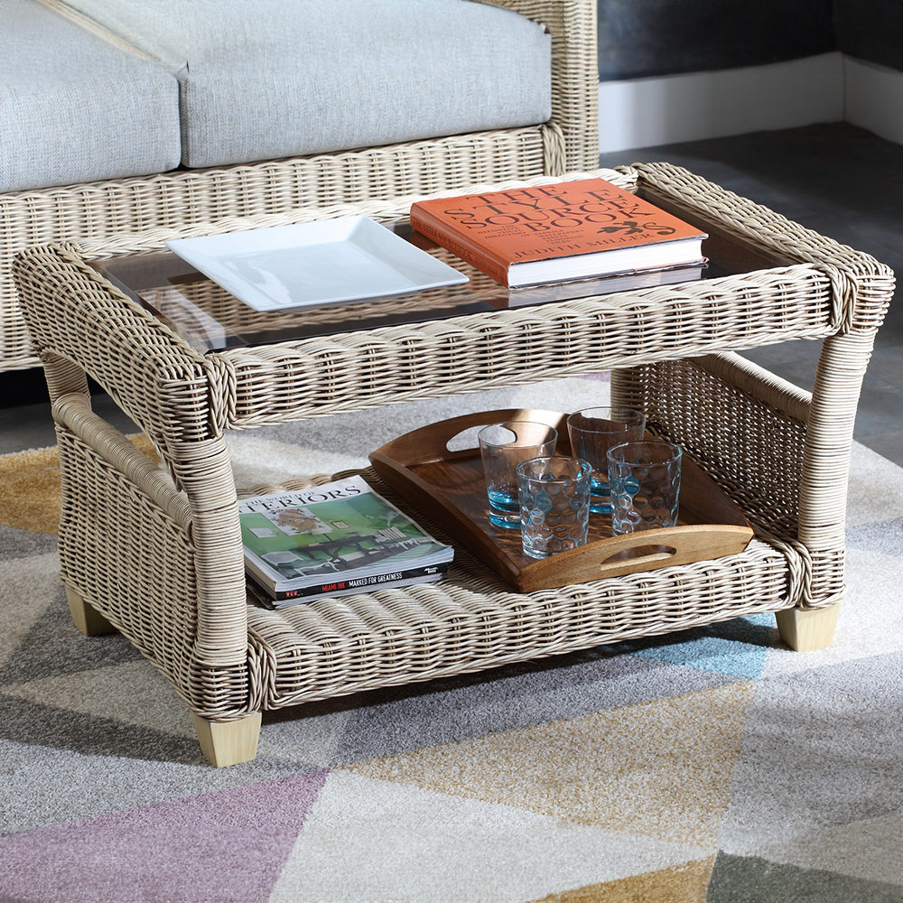 Desser Dijon Cane Natural Rattan Coffee Table Image 1