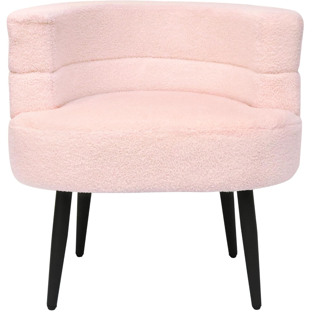 Alivio Pink Sherpa Sofa Chair Image 2