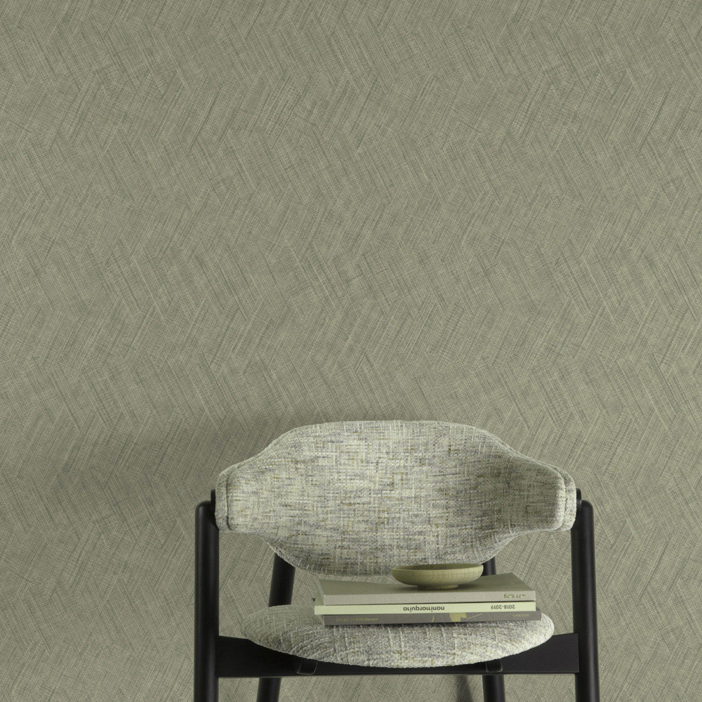 Grandeco Yuno Khaki Green Wallpaper Image 4
