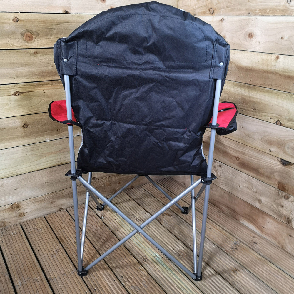 Samuel Alexander Red Luxury Padded Folding Camping Chair Image 6