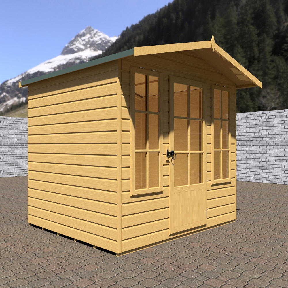 Shire Elton 7 x 6ft Shiplap Apex Summerhouse Image 3