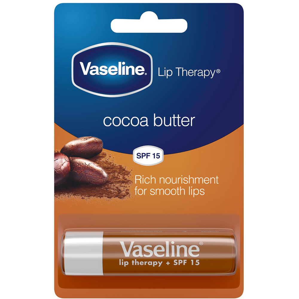 Vaseline Cocoa Radiant Body Lotion Hand Cream and Lip Therapy Bundle Image 4