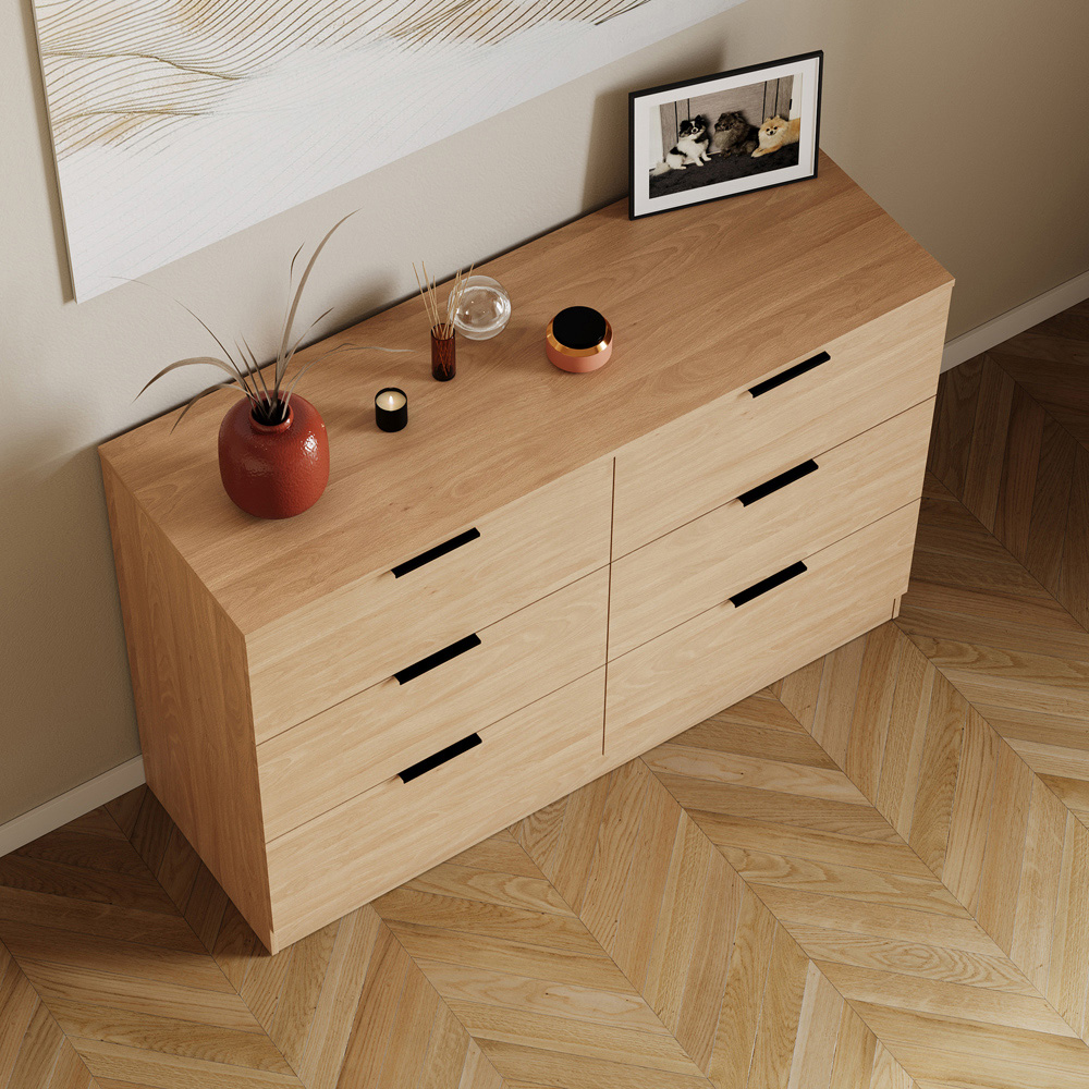 VIDA DESIGNS Trega 6 Drawer Pine Chest of Drawers Image 4