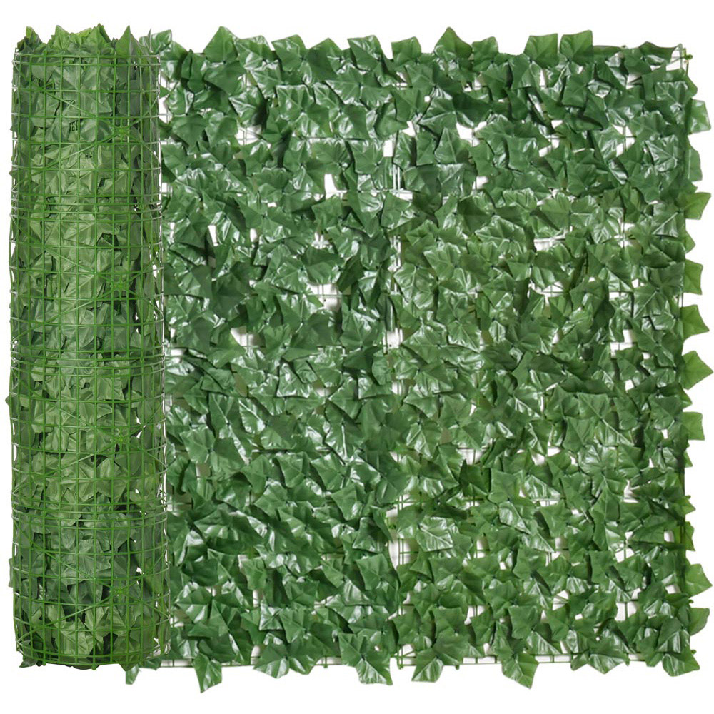 Outsunny Artificial Leaf Hedge Screen Fence Panel Image 2