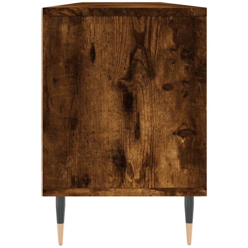 vidaXL 3 Door 3 Shelf Smoked Oak TV Cabinet Image 7