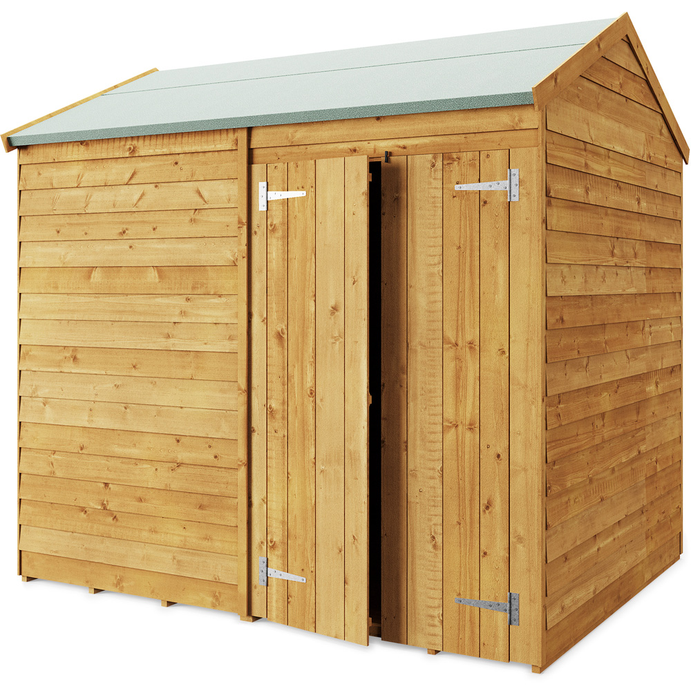 StoreMore 8 x 6ft Double Door Overlap Apex Shed Image 1