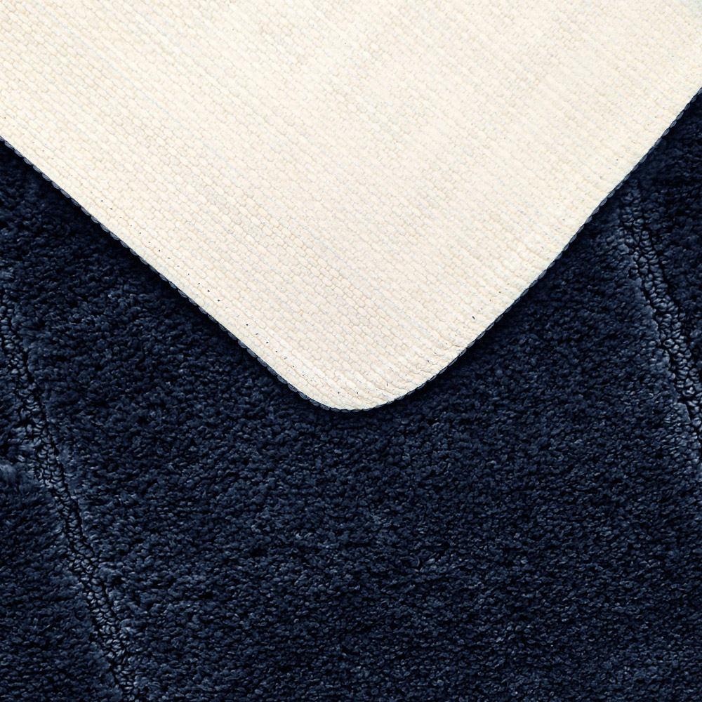Mayfair Navy Micro Fibre Bath Mat Set Image 6
