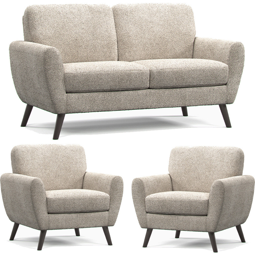 Matlock 4 Seater Linen Boucle Fabric Sofa Suite Image 2